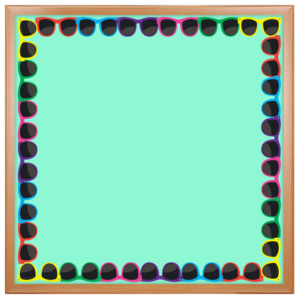 Sunglasses Die-Cut Border