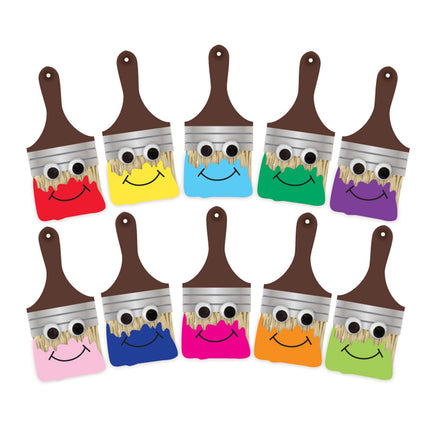 Happy Paintbrush Accents, 7"