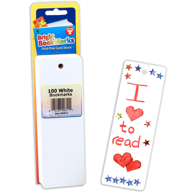 Mighty Bright™ Bookmarks, 100 Ultra White