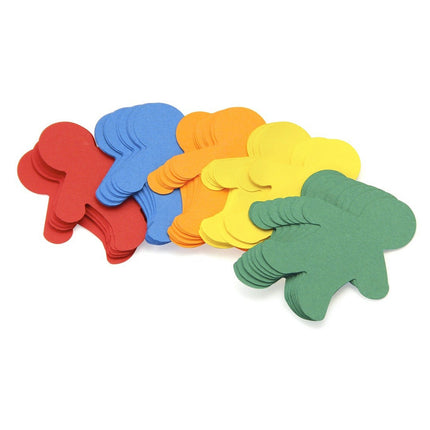 Mini 2" People, Card Stock, 12 Assorted Colors