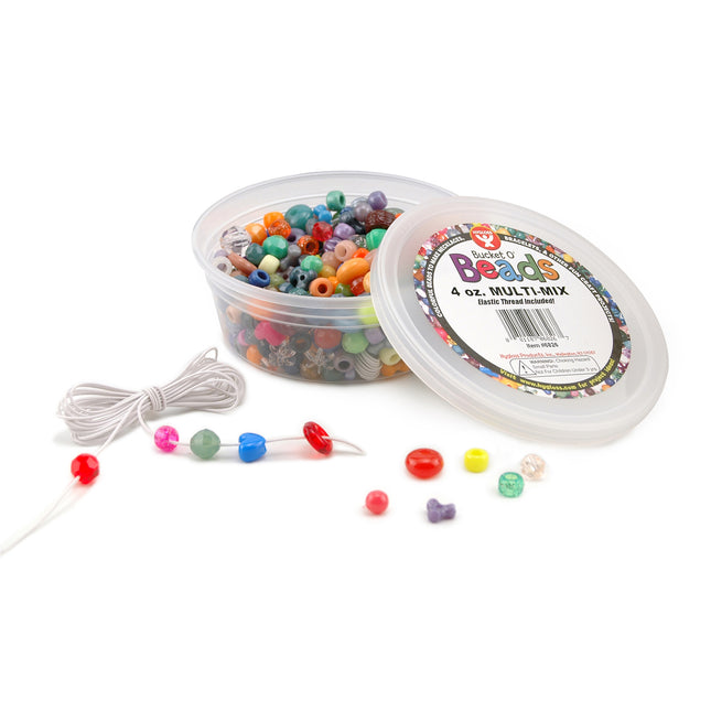 Bucket O’ Beads, Multi-Mix, Assorted Sizes