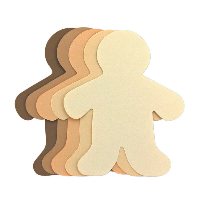 Multicultural Colors People Shapes, Pack of 24