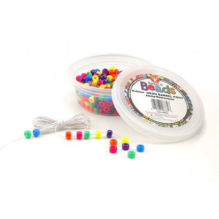 Bucket O’ Beads, Neon Barrel, Pack of 375