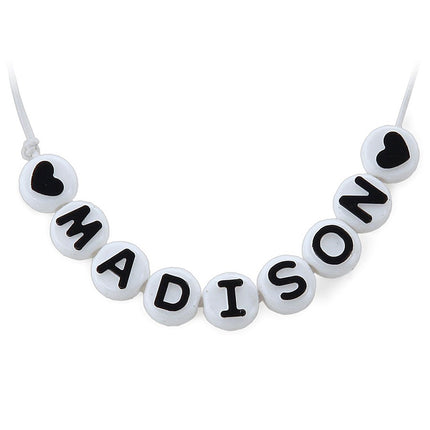 ABC Beads, Black and White, 300 Count
