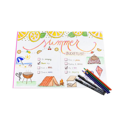 Bright Blank Books, Assorted Colors, 8.5" x 11", Pack of 6