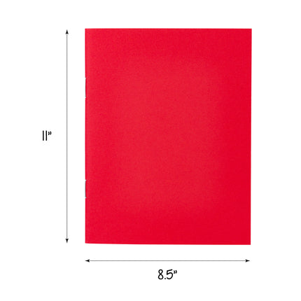 Bright Blank Books, Assorted Colors, 8.5" x 11", Pack of 6