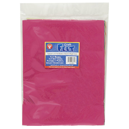 Craft Felt, 12 Sheets