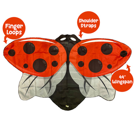 Red Ladybug Dress-up Wings