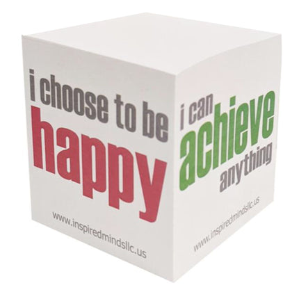 Inspirational Sticky Notes Memo Cube, 2-3/4", 550 Sheets
