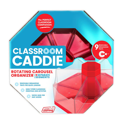 Classroom Caddie Octagonal Storage System, Red