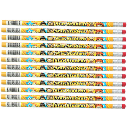 Star Student Pencils, Pack of 12