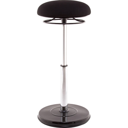 Office PLUS Sit-Stand Adjustable Chair 21.5-32", Black