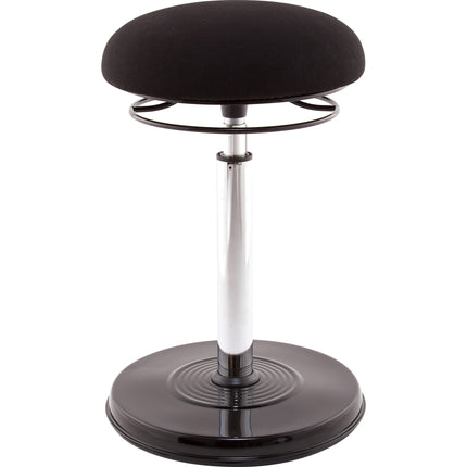 Office PLUS Sit-Stand Adjustable Chair 21.5-32", Black