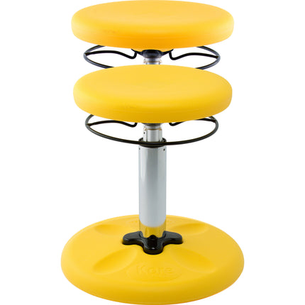 Kids Adjustable Standard Wobble Chair 14-19", Yellow
