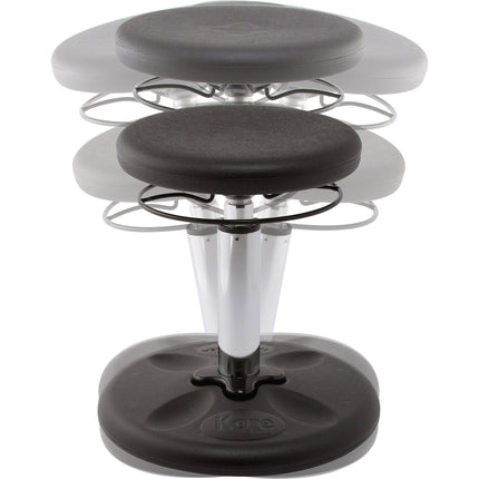 Kids Adjustable Standard Wobble Chair 14-19", Black