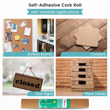 Adhesive Roll, Cork, 18" x 4'