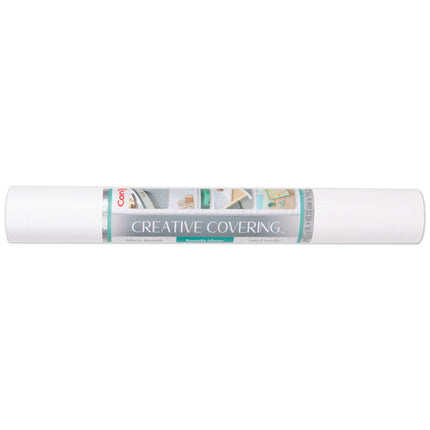 Creative Covering™ Adhesive Covering, White, 18" x 50 ft