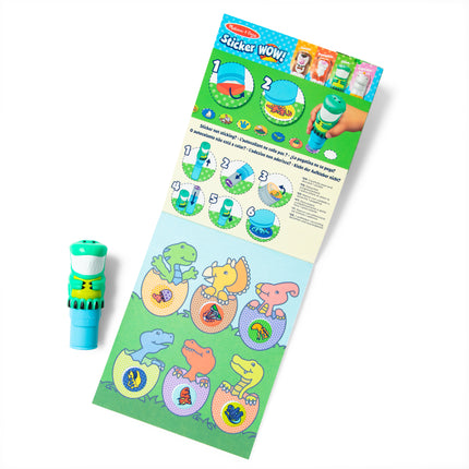 Dinosaur Activity Pad Set Sticker Wow