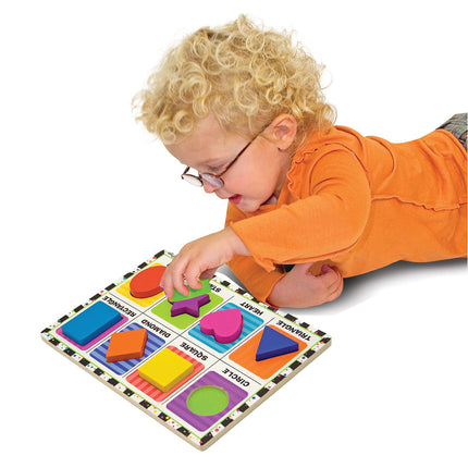 Shapes Chunky Puzzle, 9" x 12", 8 Pieces