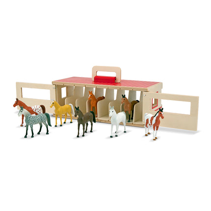 Take-Along Show-Horse Stable Play Set