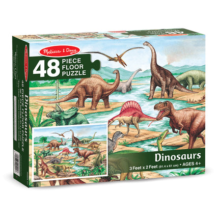 Dinosaurs Floor Puzzle, 24" x 36", 48 Pieces