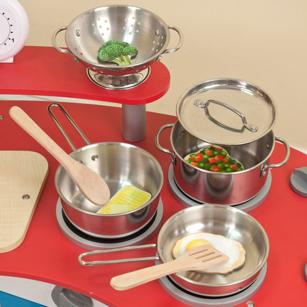 Let's Play House! Stainless Steel Pots & Pans Play Set