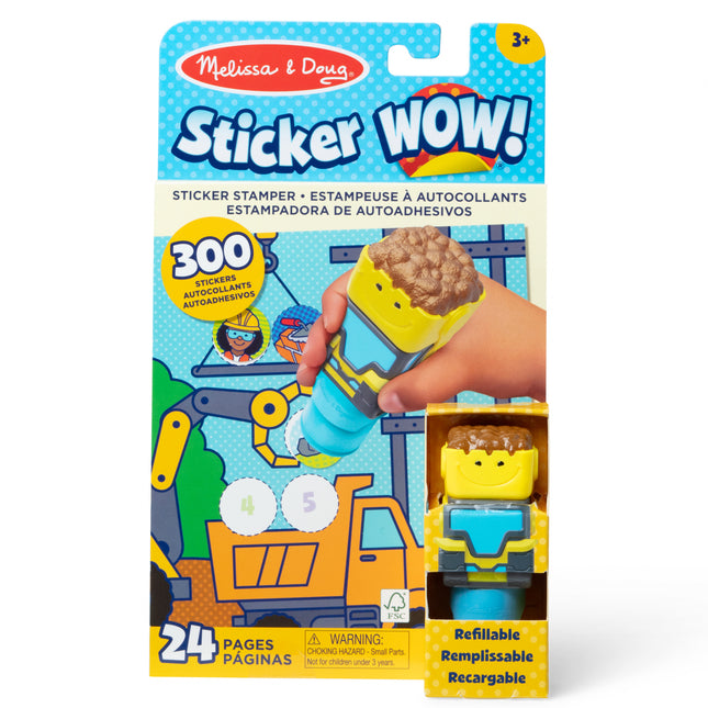 Bulldozer Activity Pad Sticker Wow
