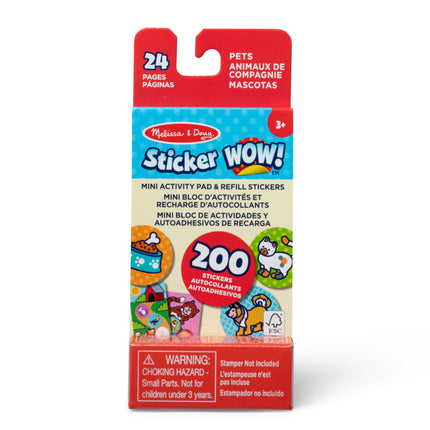 Pets Mini Activity Pad W/stickers Sticker Wow