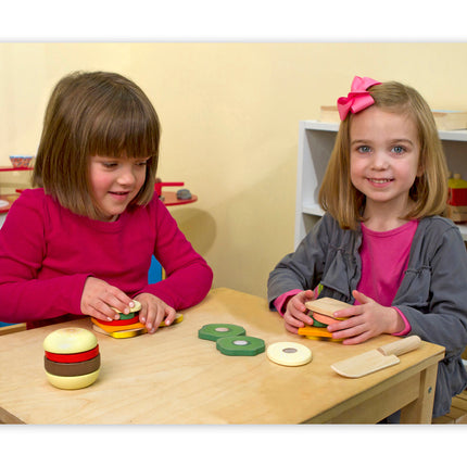 Sandwich-Making Wooden Play Food Set
