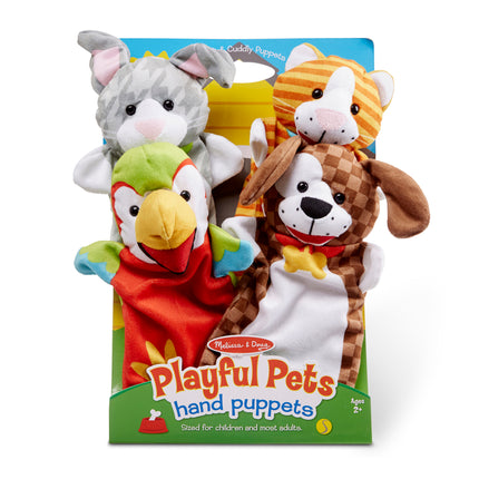 Playful Pets Hand Puppets, Set of 4