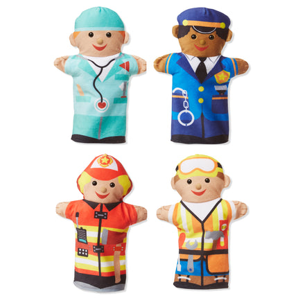 Jolly Helpers Hand Puppets, Set of 4