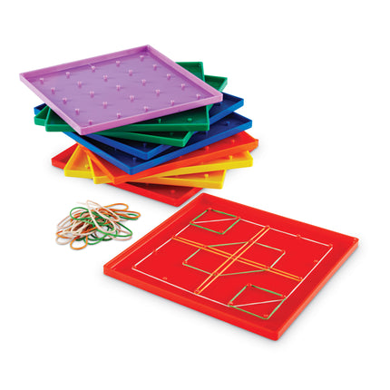 Plastic Geoboard Classpack of 10