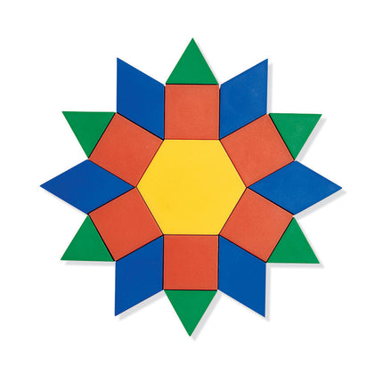 Pattern Blocks Wooden, 1cm, 250 Per Pack