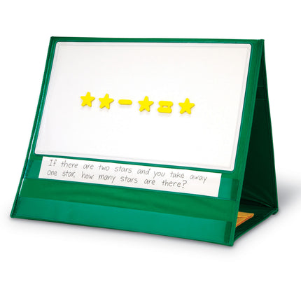 Write-On/Wipe-off Magnetic Demonstration Double-Sided Tabletop Pocket Chart