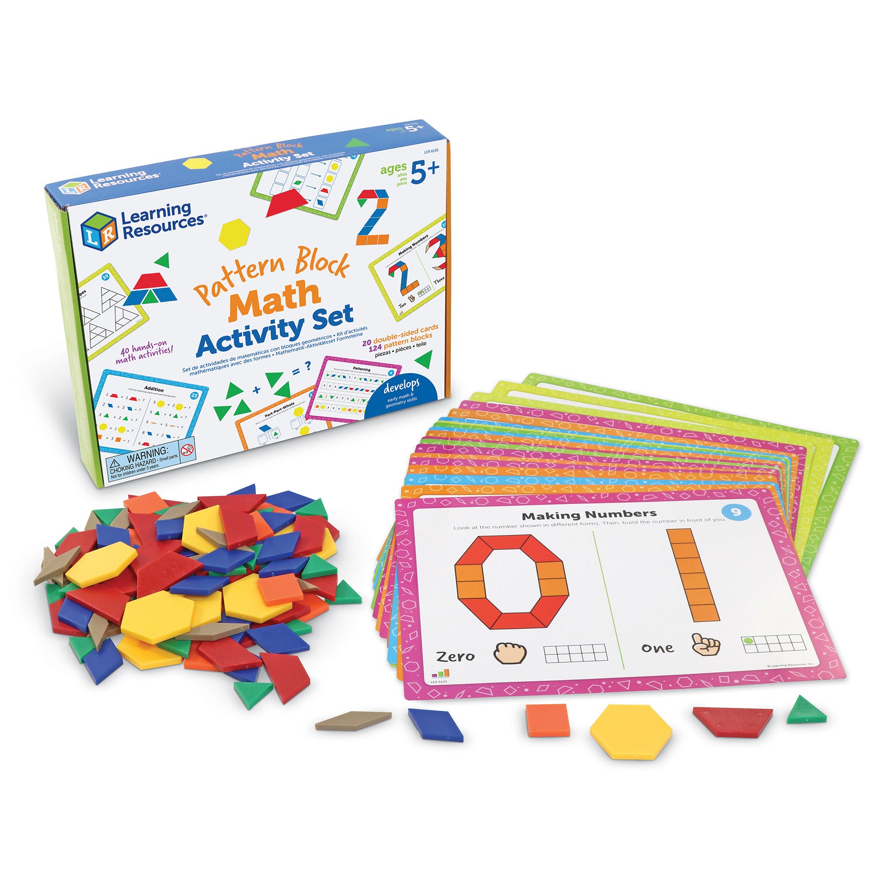 Tape Block Math Pattern Block Math Activity Set – ES School Supply