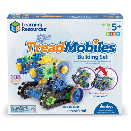 Gears! Gears! Gears!® Treadmobiles Building Set, 108 Pieces