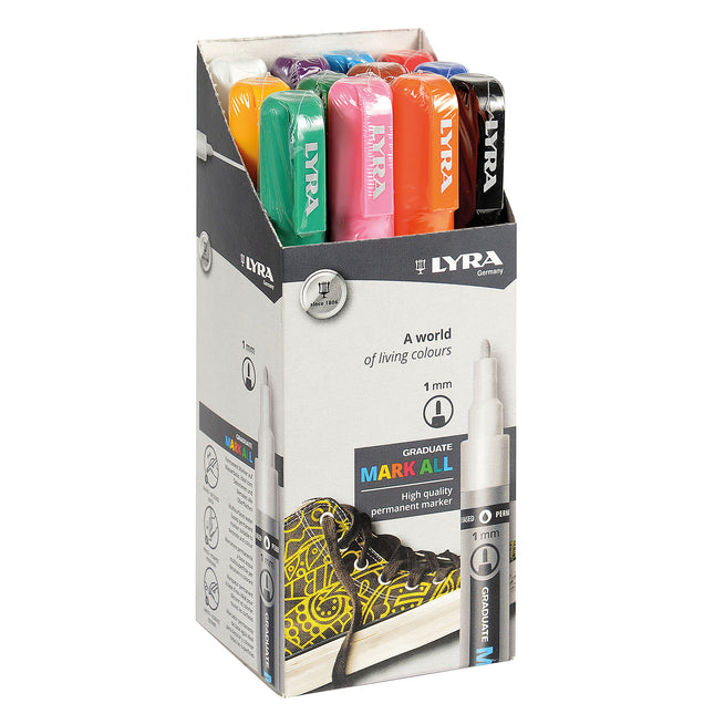 Graduate Mark All Permanent Paint Markers Set, Assorted Colors