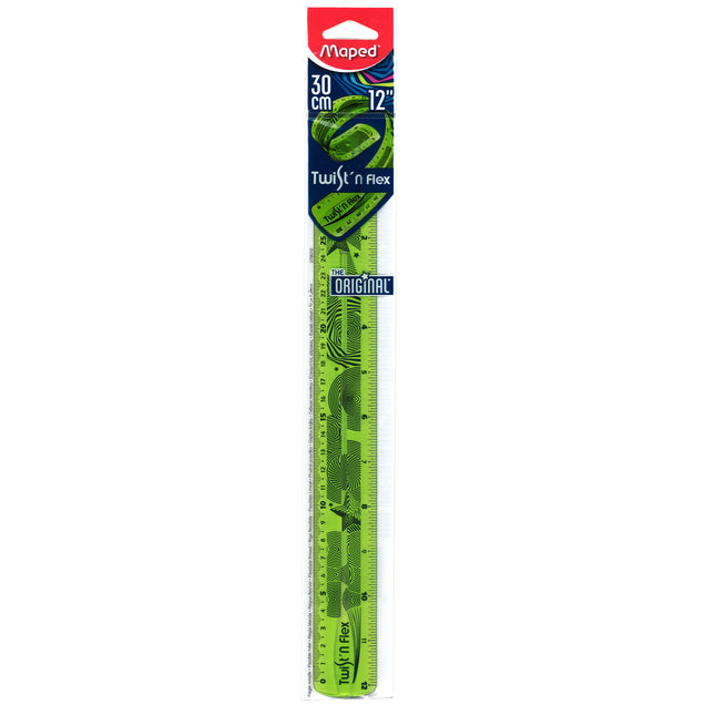 Twist'N Flex Ruler 12" / 30cm, Assorted Colors