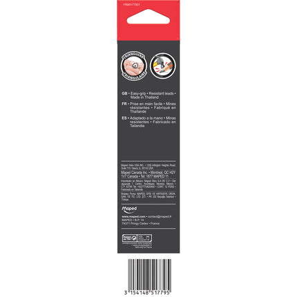 Essentials Yellow Triangular Graphite #2 Pencils, Pack of 12