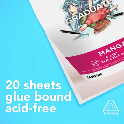 Manga Pad 11x14in Foldover 20 Shts Canson Graduate