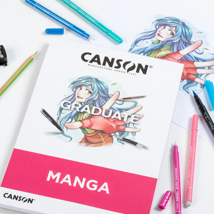 Manga Pad 11x14in Foldover 20 Shts Canson Graduate