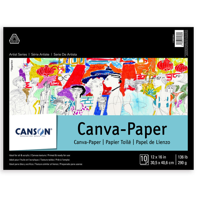 Artist Series Canva Canvas Pad, 12x16