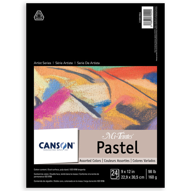 Pastel Pad Asst Colors 9x12