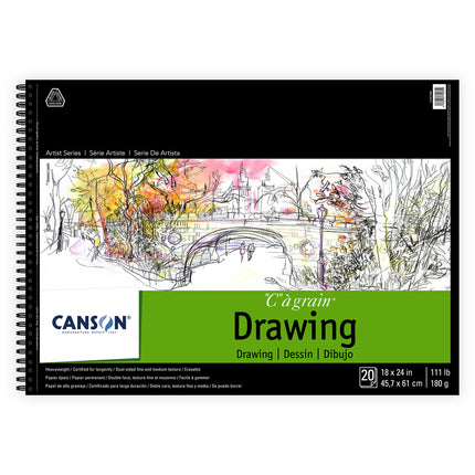 Artist Series C à Grain Drawing Pad, 18x24