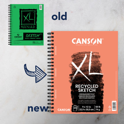 Xl Sketch Pad Side 9x12in 100 Sheet Recycled