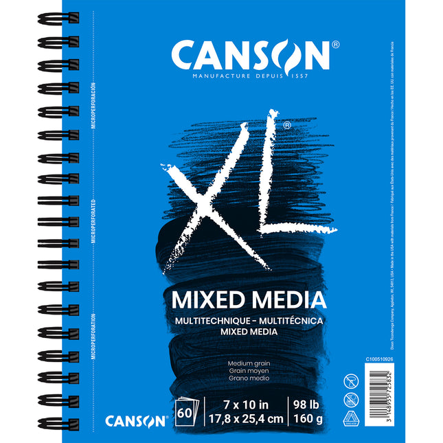 Xl Mixed Media Pad Side 7x10, 60 Sheets