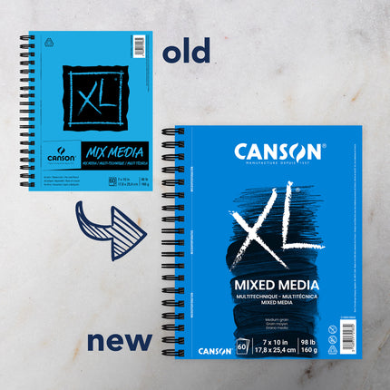 Xl Mixed Media Pad Side 7x10, 60 Sheets