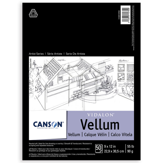 Artist Series Vidalon Vellum Pad, 9x12