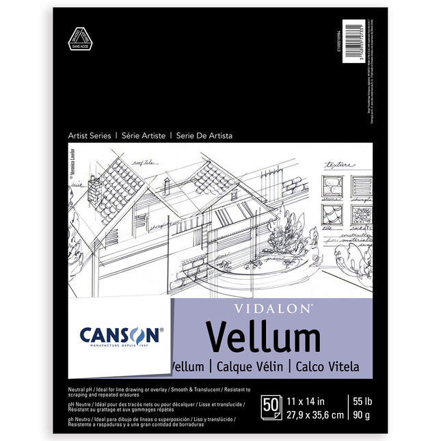 Artist Series Vidalon Vellum Pad, 11x14