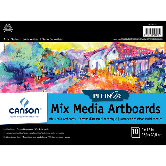 Artist Series Plein Air Mixed Media Board, 9x12